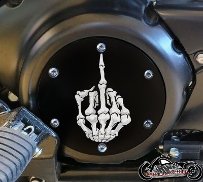 SUZUKI M109R Derby/Engine Cover - Boned Middle Finger