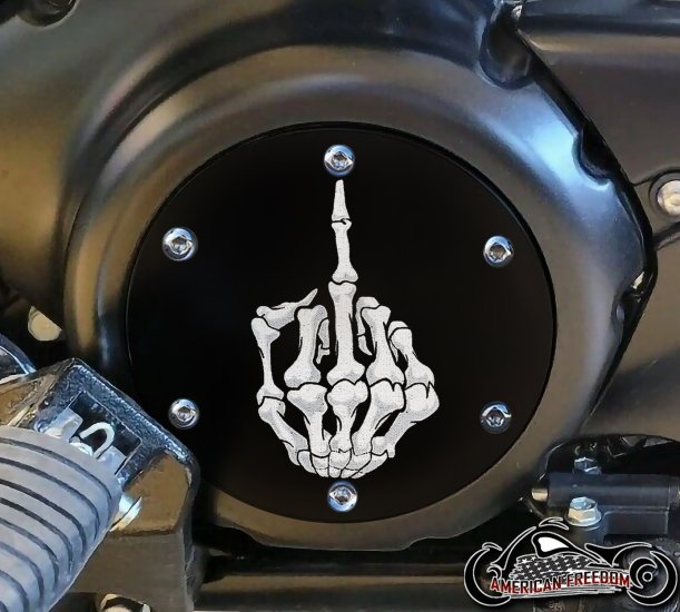 SUZUKI M109R Derby/Engine Cover - Boned Middle Finger