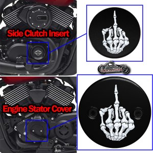 Harley Davidson XG500/XG750 2 Piece Set Bone Middle Finger