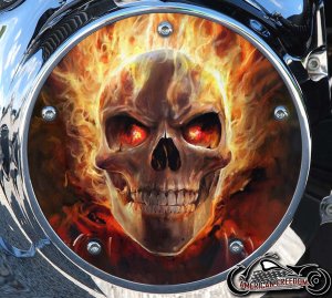 Custom Derby Cover - Fireball