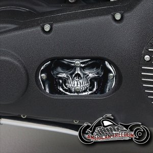 Custom Oval Inspection Cover - Reaper (B&W)