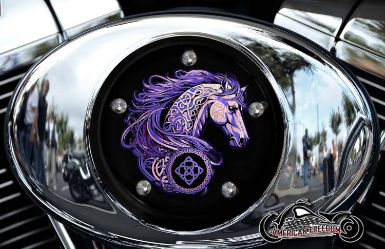 Custom Air Cleaner Cover - Celtic Horse