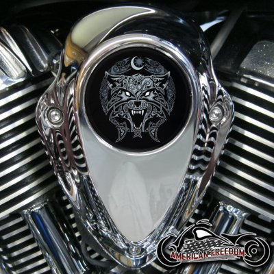 Indian Thunder Stroke Horn Insert - Celtic Wolf