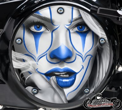 Custom Fuel Door - Chicano Girl (Blue)