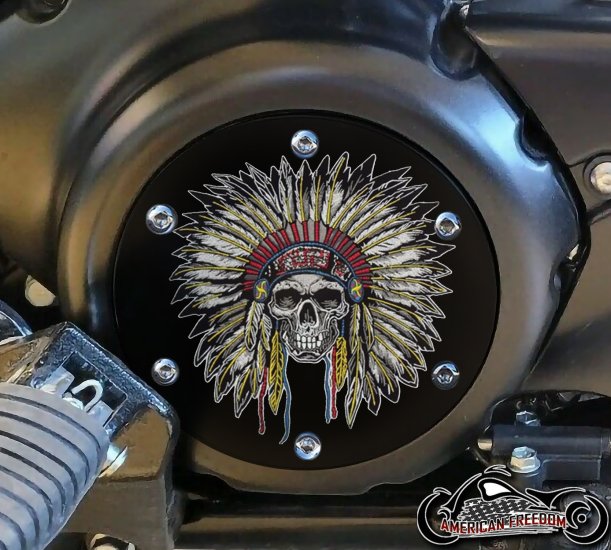SUZUKI M109R Derby/Engine Cover - Chief Skull