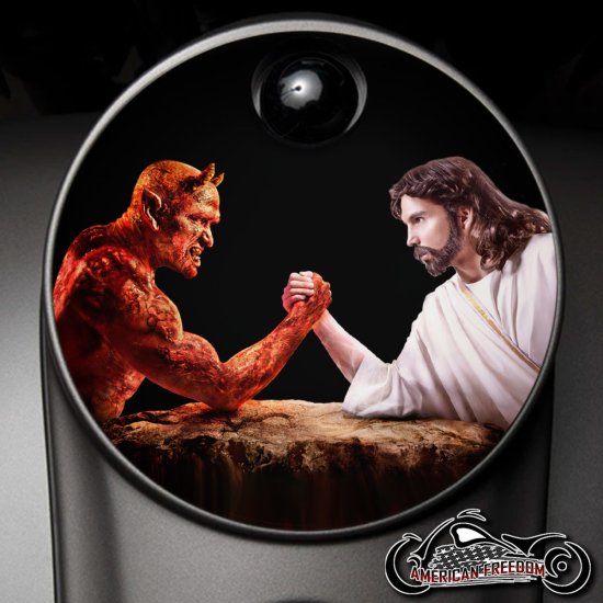 Custom Fuel Door - Good Vs. Evil