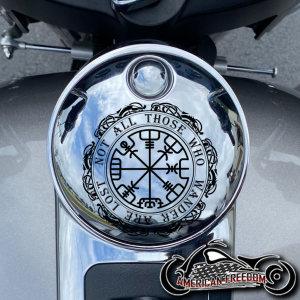 Chrome Harley Davidson Fuel Door - All Who Wander