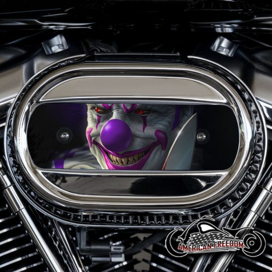Harley Davidson M8 Ventilator Insert - Clown With Knife