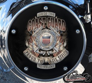 Custom Derby Cover - Coast Guard Proud