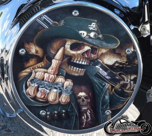 Custom Derby Cover - Middle Finger Cowboy