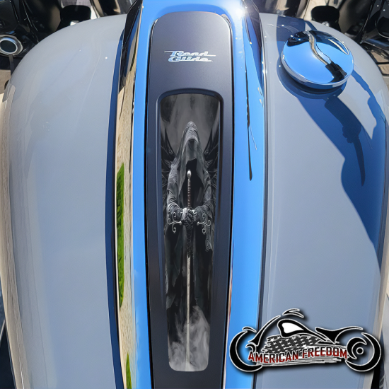 Harley 2021+ Street & Road Glide Dash Insert - Dark Angel Reaper