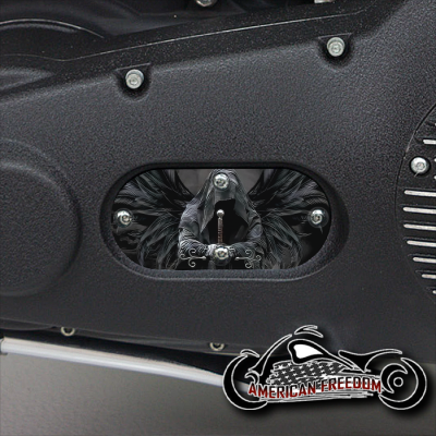 Custom Oval Inspection Cover - Dark Angel Reaper