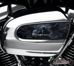 Harley Davidson Wedge Air Cleaner Insert - Dark Angel Reaper
