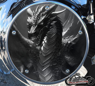 Custom Derby Cover - Dark Dragon