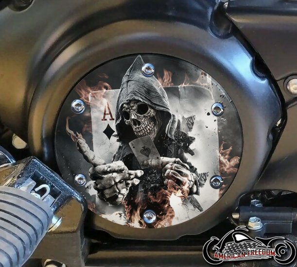 SUZUKI M109R Derby/Engine Cover - Death Ace Card