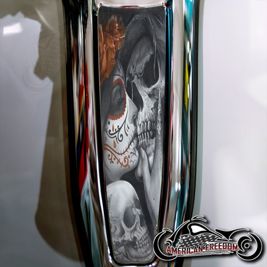 Harley 2024+ Street Glide & Road Glide Dash Insert - Kiss Orange