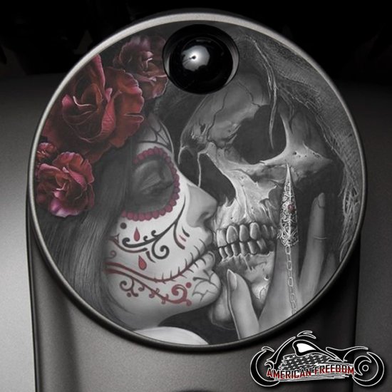 Custom Fuel Door - Death Kiss (Red)