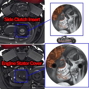 Harley Davidson XG500/XG750 2 Piece Set Death Kiss Orange