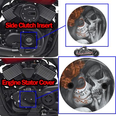 Harley Davidson XG500/XG750 2 Piece Set Death Kiss Orange