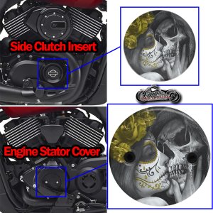 Harley Davidson XG500/XG750 2 Piece Set Death Kiss Yellow