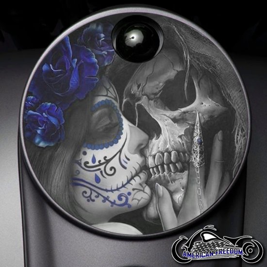 Custom Fuel Door - Death Kiss (Blue)