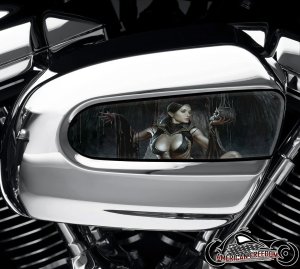 Harley Davidson Wedge Air Cleaner Insert - Demon Woman