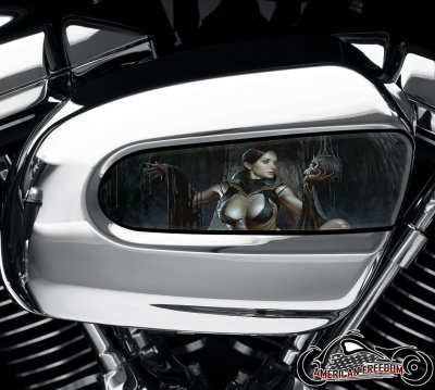 Harley Davidson Wedge Air Cleaner Insert - Demon Woman