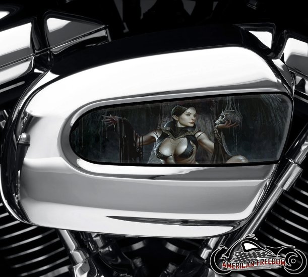 Harley Davidson Wedge Air Cleaner Insert - Demon Woman