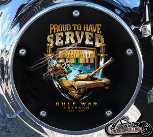 Custom Derby Cover - Operation Desert Storm