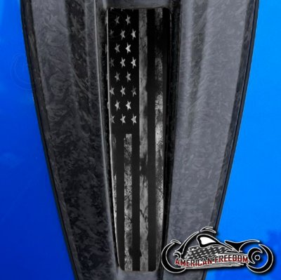 2023+ Harley CVO Dash Insert distressed American Flag B/W