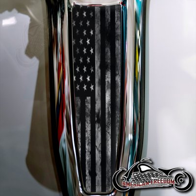 Harley 2024+ Street Glide & Road Glide Dash Insert - BW Flag