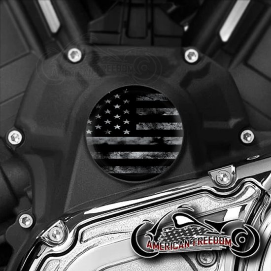 Indian Challenger Pursuit Water Pump Insert - BW Distressed Flag