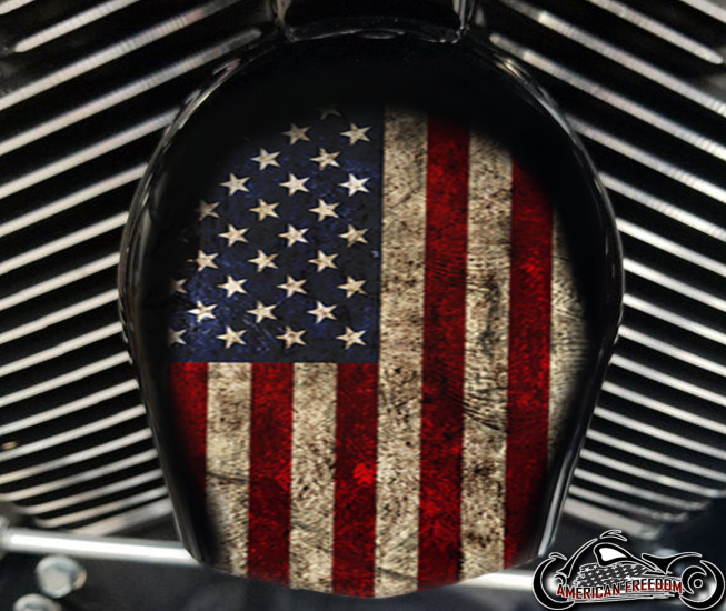Custom Horn Cover - Distressed Flag