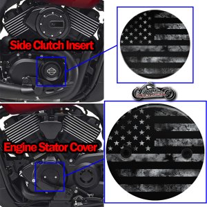 Harley Davidson XG500/XG750 2 Piece Set Distressed Flag