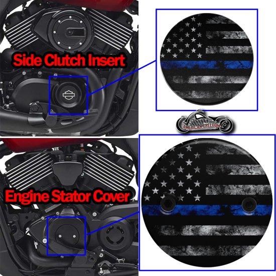 Harley Davidson XG500/XG750 2 Piece Set Thin Blue Line