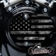 Harley Davidson VVT Cam Housing Unit - Distressed Flag BW