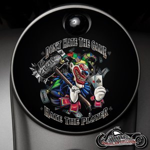 Custom Fuel Door - Don't Hate The Game Clown