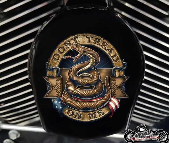 Custom Horn Cover - Don't Tread On Me Ribbons