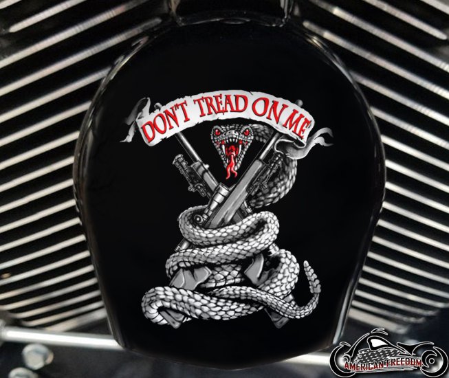 Custom Horn Cover - Don't Tread On Me Banner