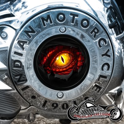 Indian Motorcycles Thunder Stroke Derby Insert - Dragon Eye