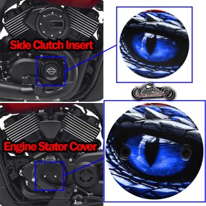 Harley Davidson XG500/XG750 2 Piece Set Dragon Eye Blue