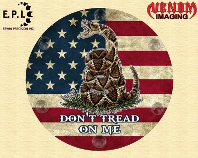 SUZUKI M109R Derby/Engine Cover - Don't Tread On Me