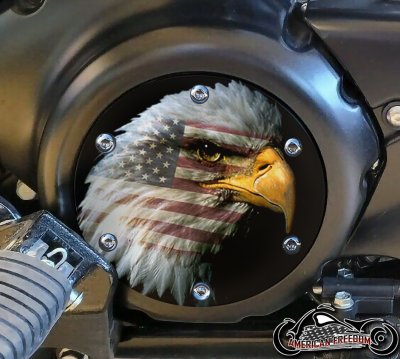 SUZUKI M109R Derby/Engine Cover - Eagle Flag Face