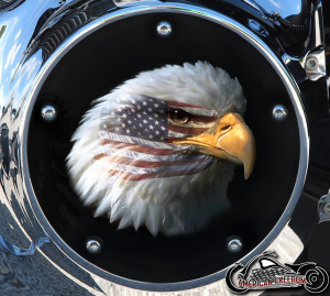 Custom Derby Cover - Eagle Flag Impression