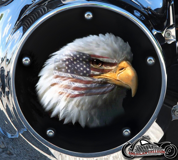 Custom Derby Cover - Eagle Flag Impression