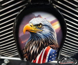 Custom Horn Cover - Sunrise Eagle