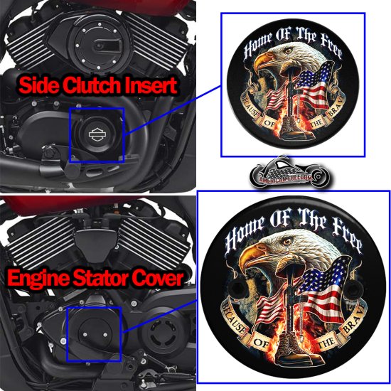 Harley Davidson XG500/XG750 2 Piece Set Home of the free