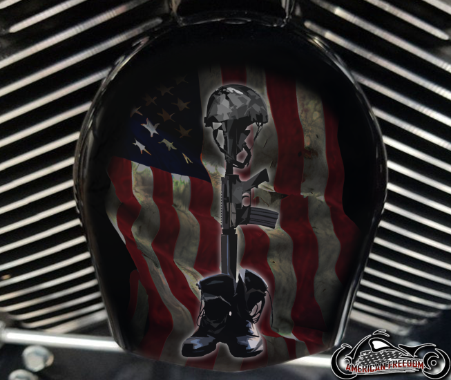 Custom Horn Cover - Fallen Soldier