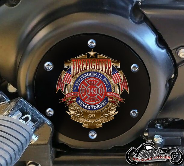 SUZUKI M109R Derby/Engine Cover - Fire Fighter Badge