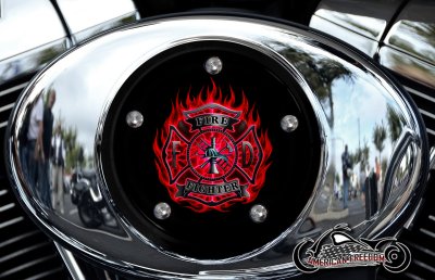 Custom Air Cleaner Cover - Firefighter